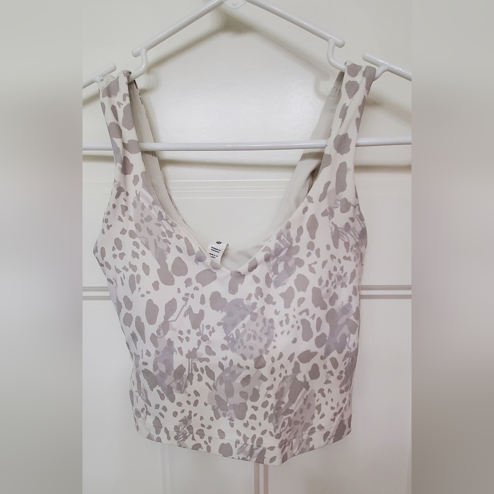 Lululemon Align White Cheetah Tank